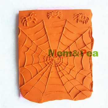 Anne ve Bezelye 1260 Ücretsiz Kargo Örümcek Web silikon kalıp Kek Dekorasyon Fondan Kek 3D Kalıp Gıda Sınıfı