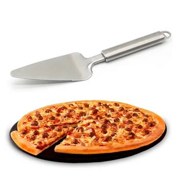 1 ADET Paslanmaz Çelik Kek Kürek Seti Ekmek pizza bıçağı Tatlı Pasta Fondan Bölücü Kesici Spatula Sunucu Kürek Pişirme Aracı