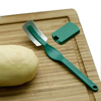 Eğrisi Ark Batı tarzı Bıçak Pişirme Ekmek Baget Kesme Fransız Kesici Simit Araçları
