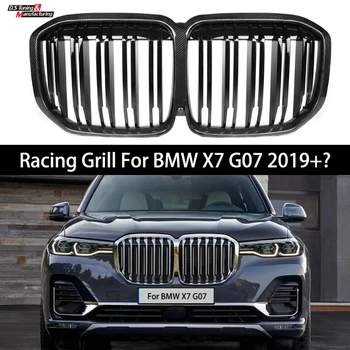 BMW için X7 G07 2019-Ön Tampon Kaput Grille Karbon Fiber Spor Stil M Güç Performansı Araba Styling Yarış İzgaralar