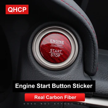 QHCP Start Stop Motor Ateşleme Kapağı Düğmesi Dekoratif Sticker Halka Uyar Lexus IS300 200T 250 RC GS300 İç Aksesuarları