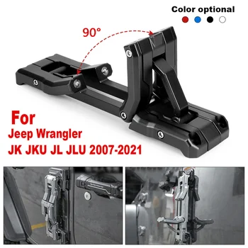 Araba katlanır basamaklı merdiven kapı menteşesi Adım Ağır Alüminyum Ayak Katlanabilir Jeep Wrangler JK için JKU JL JLU 2007-2021