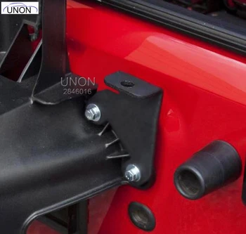 Siyah Arka Anten Montaj Dirseği Bankası Fit için Jeep Wrangler JK 2 4 Kapı 2007-2015 Çelik Bagaj Kapağı