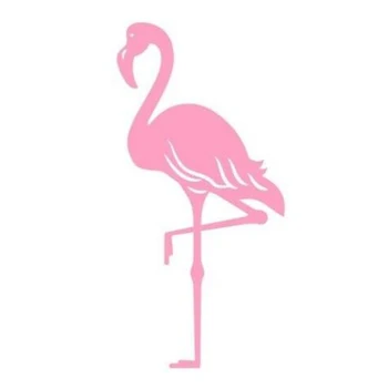 kızlar araba sticker pembe flamingo kuş eğlenceli vinil çıkartması grafik arka yan tropikal