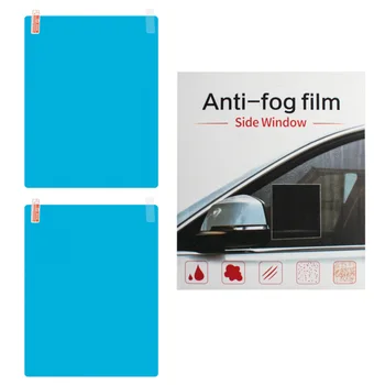 Anti Sis Yağmur Geçirmez Film Oto Aksesuarları 2 Paket Yağmur Kalkan Yan pencere camı Filmi Araba Yan Pencere Koruyucu Film