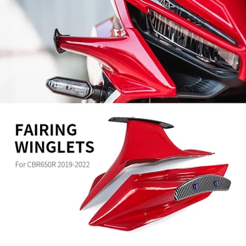 CBR650 Fairing Winglets Aerodinamik Kanat Honda CBR650R Motosiklet Kanat koruma kapağı Kiti Sabit Winglet CBR 650R 2019-2022