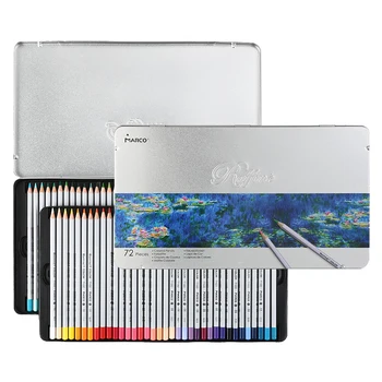 Marco Raffine 24/36/48/72 Renkler toksik Olmayan renkli kurşun kalem lapis de cor Profesyonel Renkli Kalemler Okul Malzemeleri İçin