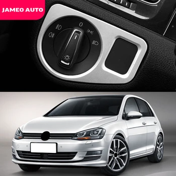 Araba Far Anahtarı çerçeve Trim Çıkartmalar Dekorasyon Volkswagen VW Golf 7 için MK7 7.5 MK7. 5 2013-2019 Etiket Jameo Otomatik
