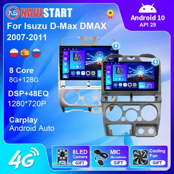 NAVİSTART Android 10 4G WIFI Araba Radyo Isuzu D-Max Platin / MU-X / Chevrolet Colorado Stereo GPS Navigasyon DVD oynatıcı 2 Din
