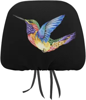 Hummingbird Dövme Komik Kapak Araba Koltuğu Kafalık Koruyucu Kapakları Baskı İç Aksesuarları Dekoratif