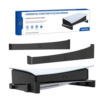 2 Adet / takım Yatay Standı Playstation 5 için Ps5 Dijital / Optik Sürücü Sürümü Oyun Konsolu Dock Dağı Tutucu Beyaz / siyah Standı