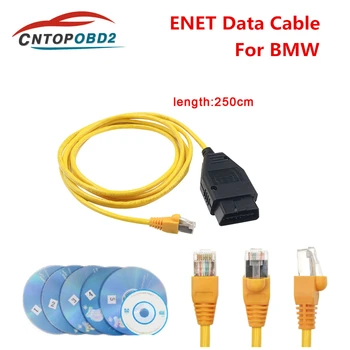 ENET Veri kablosu BMW F serisi ICOM Kodlama Gizli Veri Aracı OBD2 Adaptör Kablosu 20 pin 16 PİN dişi konnektör BMW için
