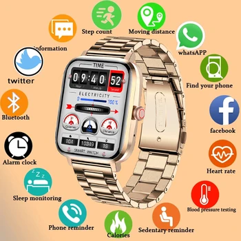 LIGE 2022 Bluetooth Çağrı akıllı saat Erkekler Kadınlar müzik kontrol cihazı Tam Dokunmatik ekran nabız monitörü SmartWatch NFC Dijital Saatler
