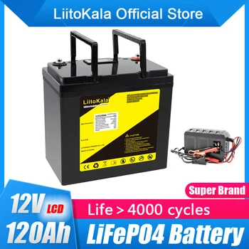 Marka Yeni Nokta 12v 120ah Kapasiteli Lifepo4 12.8 V Güneş RV Şarj Edilebilir Demir Bms ile Açık Kamp için Lityum Pil Paketi