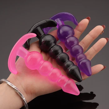 3 Stil Kristal Renkli Anal Plug PVC Butt Plug Erkek prostat masaj aleti Anal Vajinal Dilatör Anal Seks Oyuncakları Adam Kadınlar İçin SexShop