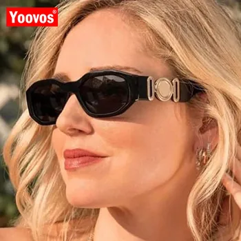 Yoovos Oval Kadın Güneş Gözlüğü 2021 Güneş Gözlüğü Kadın Küçük Çerçeve Gözlük Marka Tasarımcısı güneş gözlüğü Kadın Vintage Erkekler Okulary