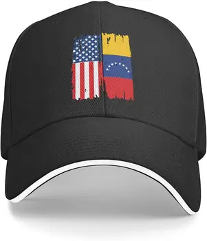 ABD Venezuela Bayrağı Unisex Baba Şapka Ayarlanabilir şoför şapkası Rahat beyzbol şapkası