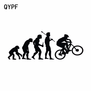 QYPF 15.2 CM*5.7 CM Kişilik Tırmanma Bisiklet Evrim Vinil Araba Çıkartmaları S2-0033