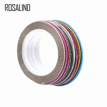ROSALIND 10 Renkler 1MM Mat Renk Rulo 1mm Çizgi Bant Hattı Kaba Stilleri Nail Art İpuçları Çıkartmaları Güzellik Süslemeleri