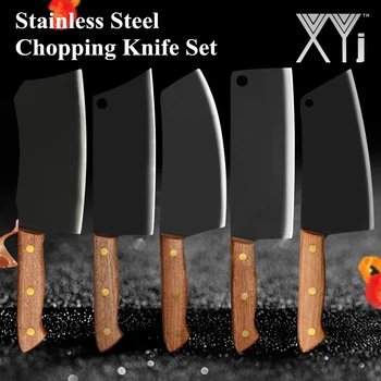 XYj 5 adet Cleaver Doğrama Bıçağı Seti 7 