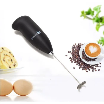 Elektrikli El Kahve Süt Köpük Makinesi Frother Otomatik Yumurta Çırpıcı Süt Cappuccino Frother Taşınabilir Mutfak kek Çırpma Aracı