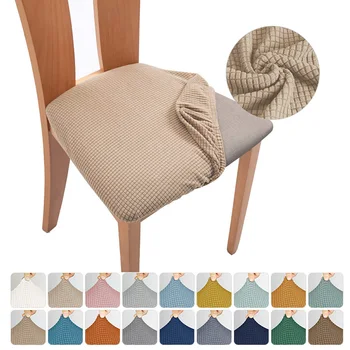 Ekose Jakarlı Sandalye klozet kapağı s Streç Kalın Elastik yemek sandalye kılıfı Yıkanabilir sandalye kılıfı s Koltuk Kılıfı Mutfak Ev İçin 
