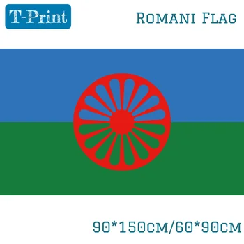 Rom Çingene Bayrağı Roman İnsanlar 3X5FT 90x150 cm 60x90 cm