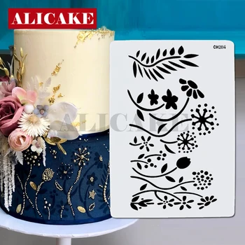 Kır çiçeği kek kalıbı Şablon Karahindiba Düğün Dantel Kek Dekorasyon Fondan Araçları Plastik DIY Çizim Kek Kalıbı Şablonlar