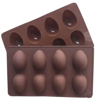 Paskalya Yumurtası Şekli Silikon Kek Kalıbı Yenilik Şeker Zanaat Araçları Bakeware Çikolata Kalıpları Fondan Kek Dekorasyon Araçları